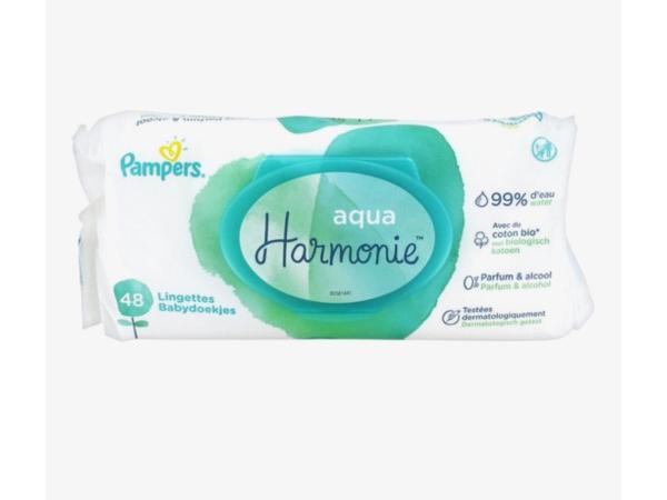 14x Pampers - Babydoekjes Aqua Hamonie 48 stuks