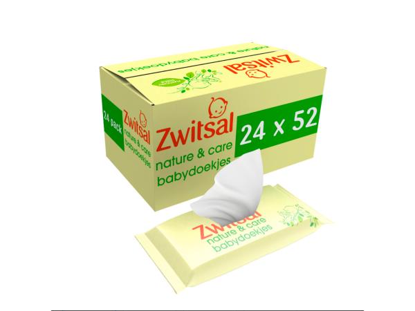 Zwitsal Babydoekjes Nature & Care 24x52