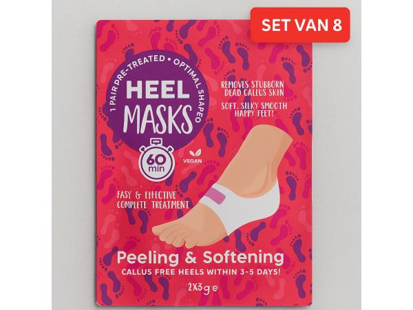 8x Heel Masks Peeling & Softening Voetmasker – 2x3g