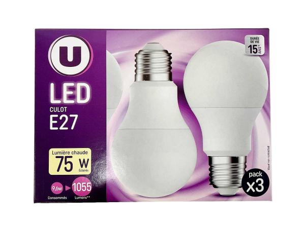 20x LED-lamp E27 9,6W 2700K 3-PACK