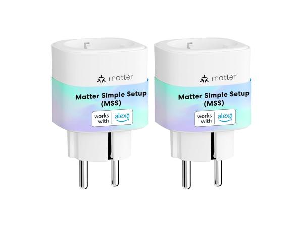 2x Meross Matter Slimme Stopcontacten - Apple, Alexa, Google