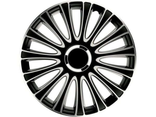Carpoint Wieldoppen Le Mans Pro 13 Inch Abs Zwart/zilver Set