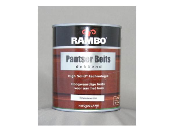 Rambo Pantser Beits Dekkend - 0,75 liter - Monumentenwit