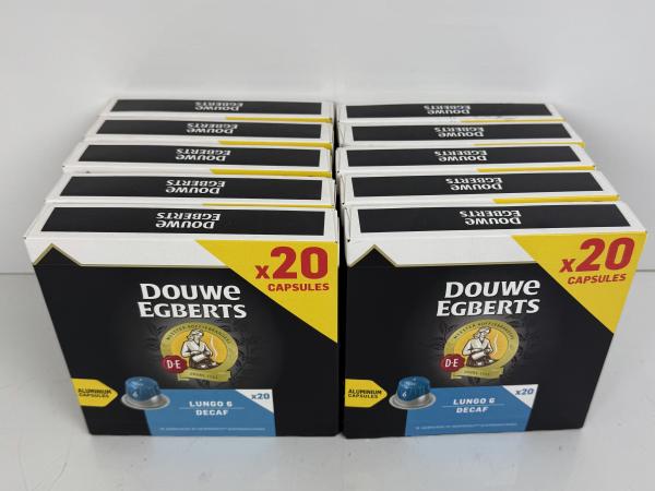 10x Douwe Egberts Lungo Decaf - 20 koffiecups
