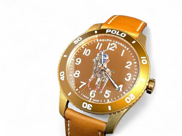 Gloednieuw Ralph Lauren Bronzen Horloge met Doos!