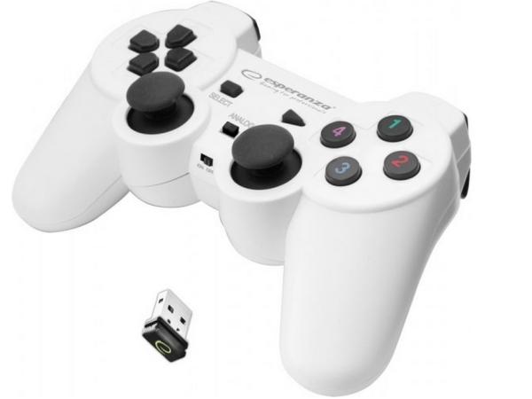 Esperanza GX600 Gladiator draadloze trilcontroller - PC/PS3