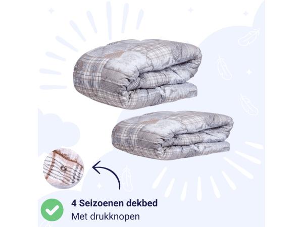Zelesta Wonderbed 4 Seizoenen Patchwork Hearts 140x200cm