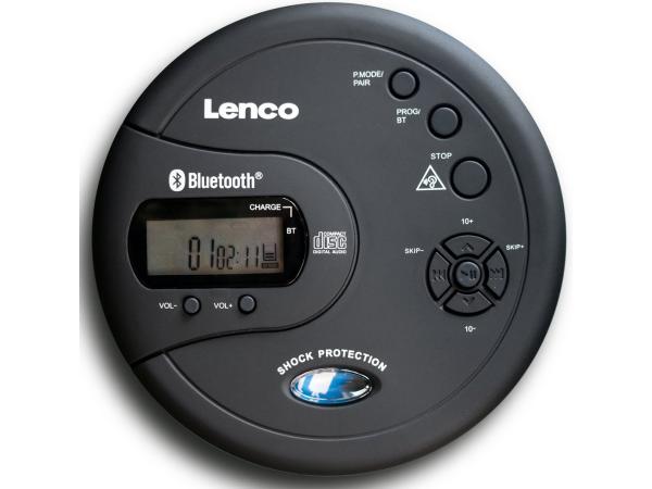 Lenco CD-300BK Discman - Draagbare Bluetooth CD Speler