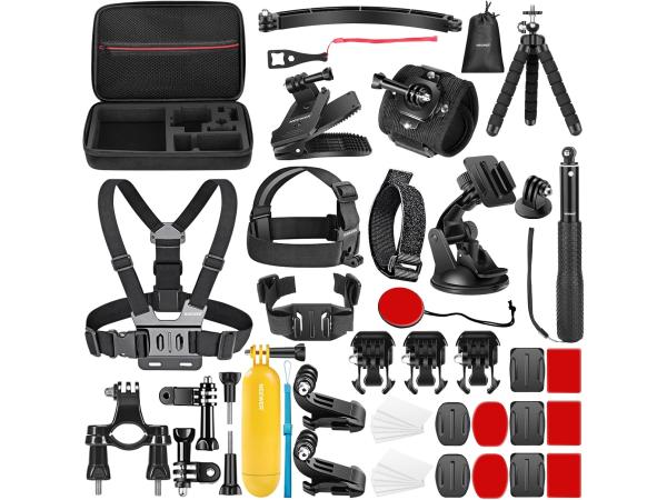 NEEWER 50-in-1 actiecamera-accessoireset (Gopro, DJI, Sony)