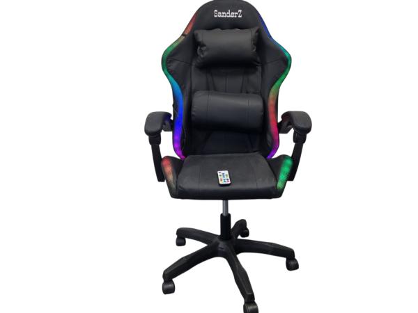 Gamestoel Bureaustoel black incl LED