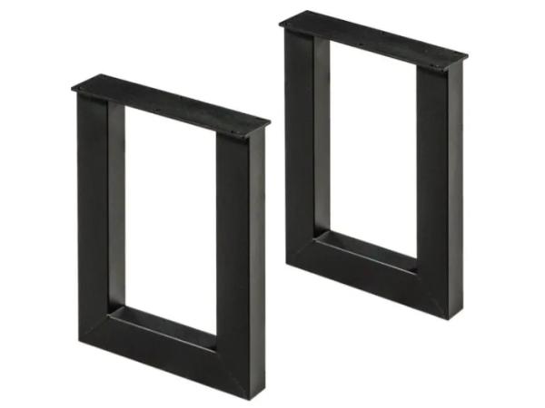 Gepoedercoate U poot voor bartafel(2 stuks)