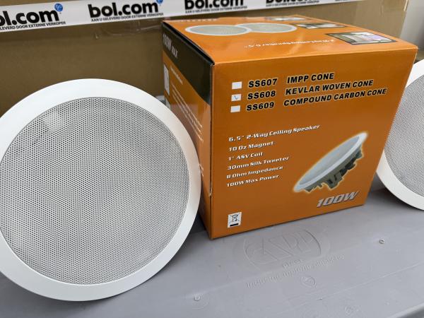 2x Plafond Speaker X-treme Series - 100W (WIT)
