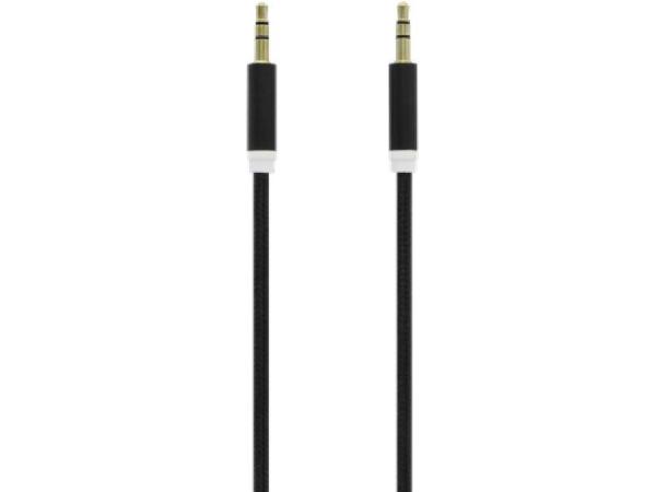 2x Grab n Go stereo AUX kabel zwart