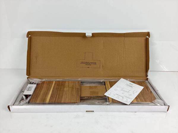 Wandplank - Hout/Stainless steel