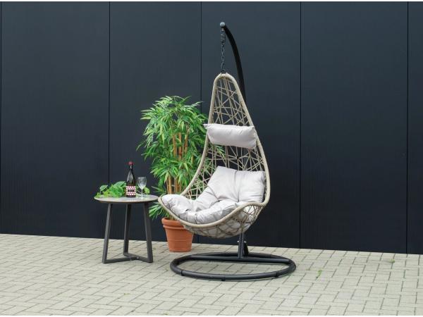 Hangstoel Swing Naturel - Grijs (Inclusief kussens)