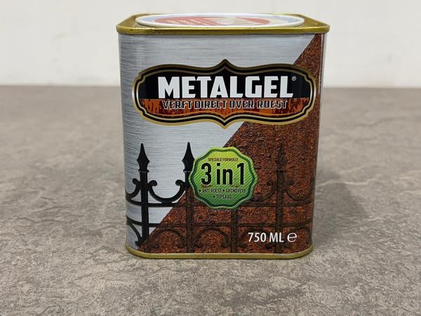 6x Metalgel metaallak 3-in-1 rood glans 750ml