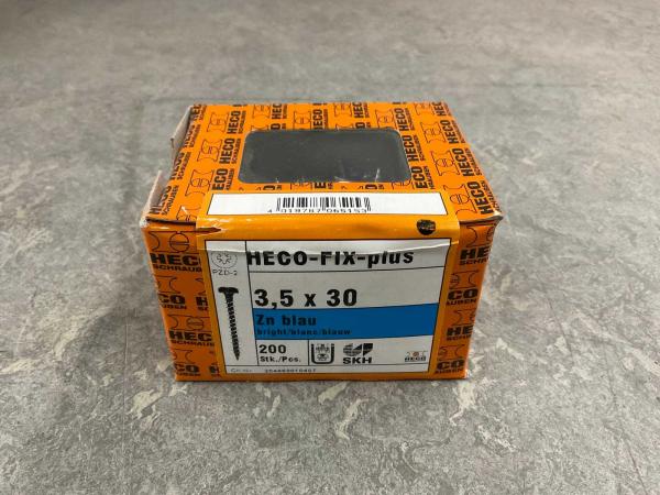 20x Heco cilinderkop-voldraad spaanplaatschroef 3.5x30 mm FIX-Plus