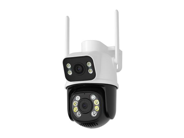 Dual lens camera - QXGA - 2x 3MP - wit met zwart