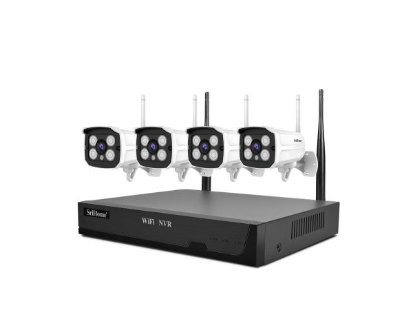 Set van 4 camera's met NVR
