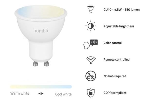 Hombli Slimme verlichting - WiFi-lamp 