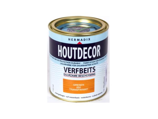Hermadix Houtdecor Verfbeits Transparant - 0,75 liter