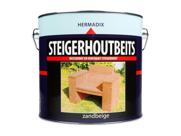 Hermadix Steigerhoutbeits - 2,5 liter - Zand beige