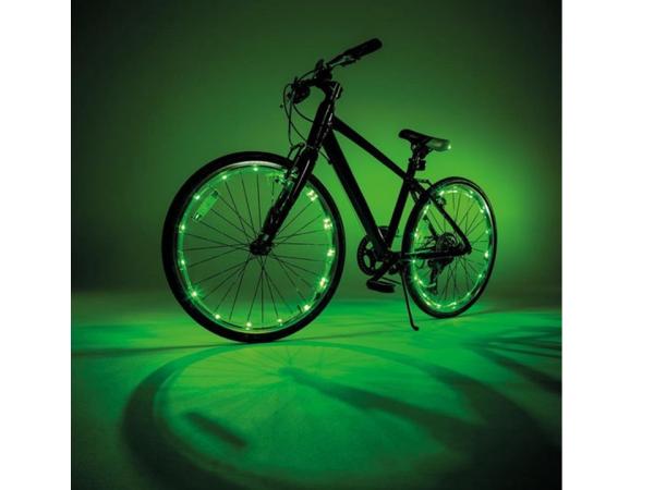 Wheely Bright groene fietsverlichting voor wielen