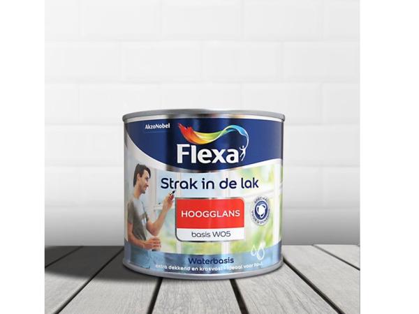 Flexa Strak In De Lak Acryl Hoogglans Wit - 1 liter