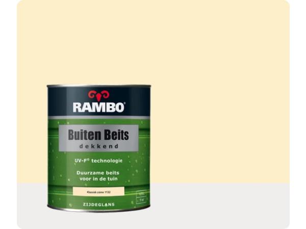 Rambo Buiten Beits Dekkend - 0,75 liter - Klassiekcrème