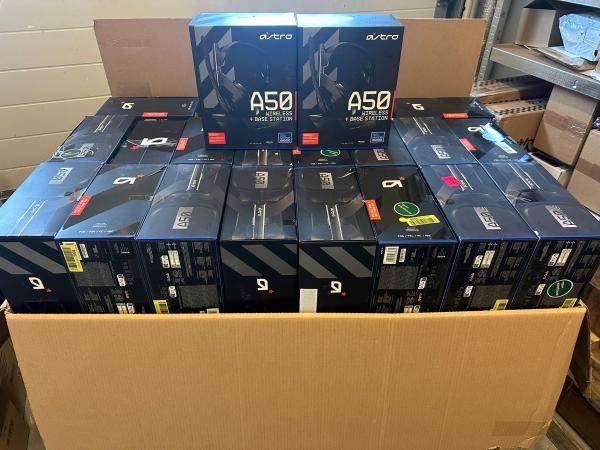 Partij 80x Logitech ASTRO A50 Headset (Volle Amazon Pallet)