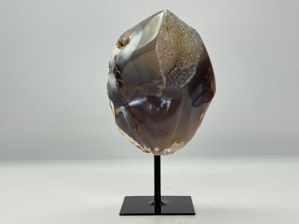 Rots agaat gepolijst op standaard 1,1 kg