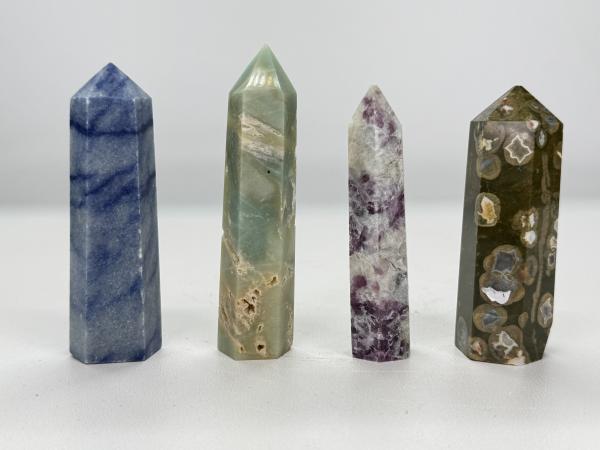 4x Kleine mineralen torens