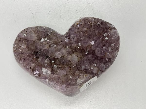 Amethist hart 15 cm