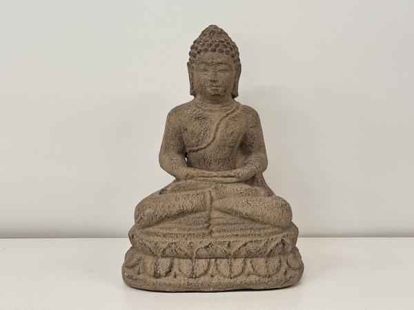 Meditatie boeddha tuinbeeld 21,5 cm