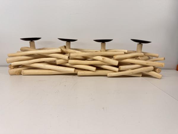 Kandelaar hout 60 cm