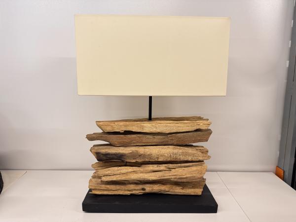Tafellamp van hout 55 cm