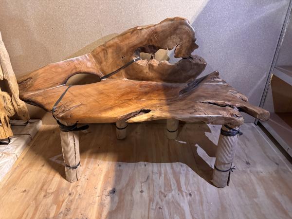 Houten wortelbank - tuinbank 135 cm