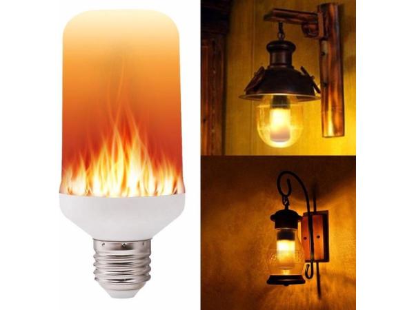 Set van 2 iBello Led Flame Lamp - Vuurlamp 