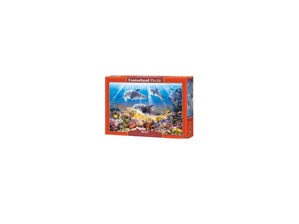 puzzel Dolphins Underwater - 500 stukjes