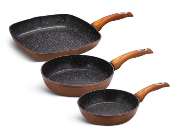 Koekenpannen set 3-delig