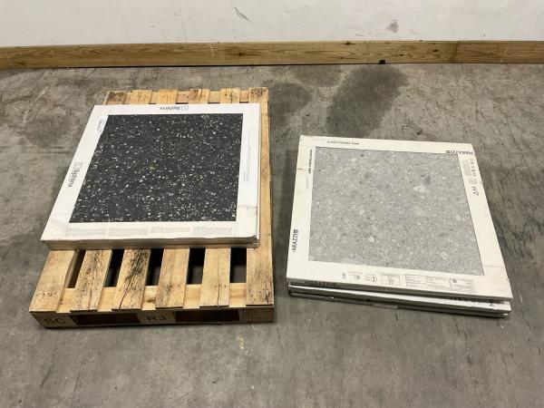 9m² Marazzi/Sphinx vloertegels 75x75cm grijs antraciet