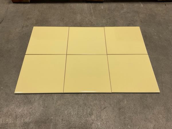 5,2m² Sphinx wandtegels 15x15cm Spectrum glanzend geel