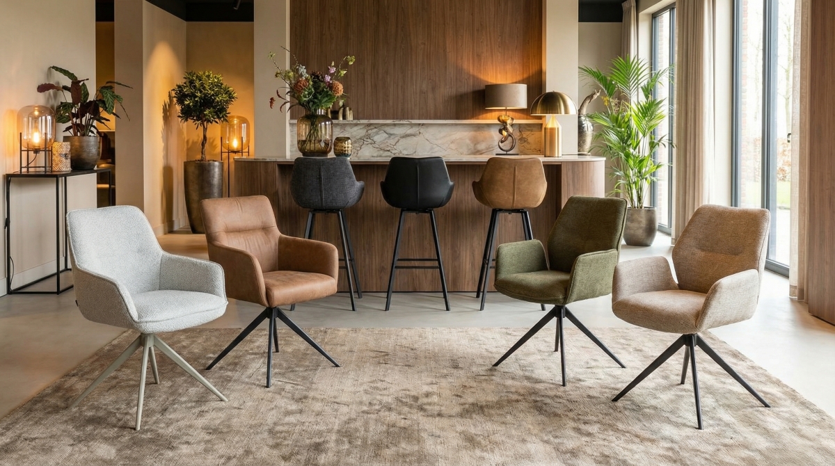 Hoogwaardige stoelen en barkrukken